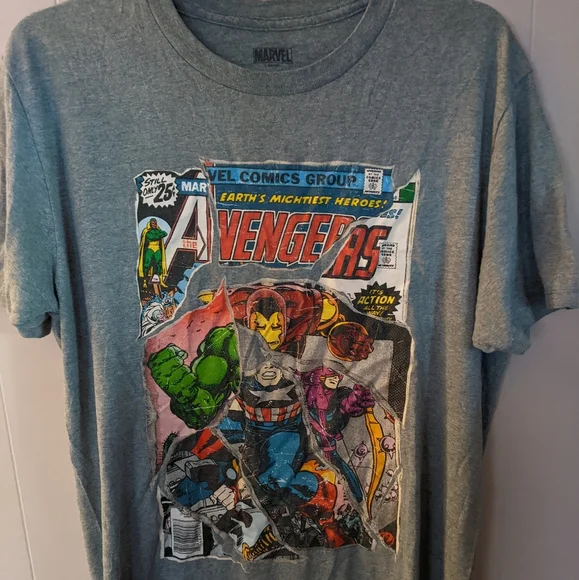 Marvel Shirts Marvel Avengers Vintage Comic Book Style T Shirt